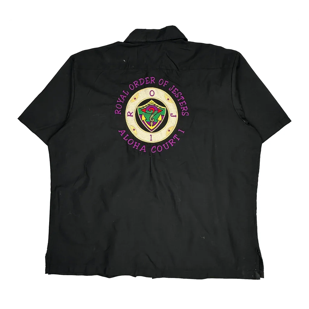 Royal Order Of Jesters Red Kap Work Short Sleeve Shirt - XL Black Polyester Blend - Image 2