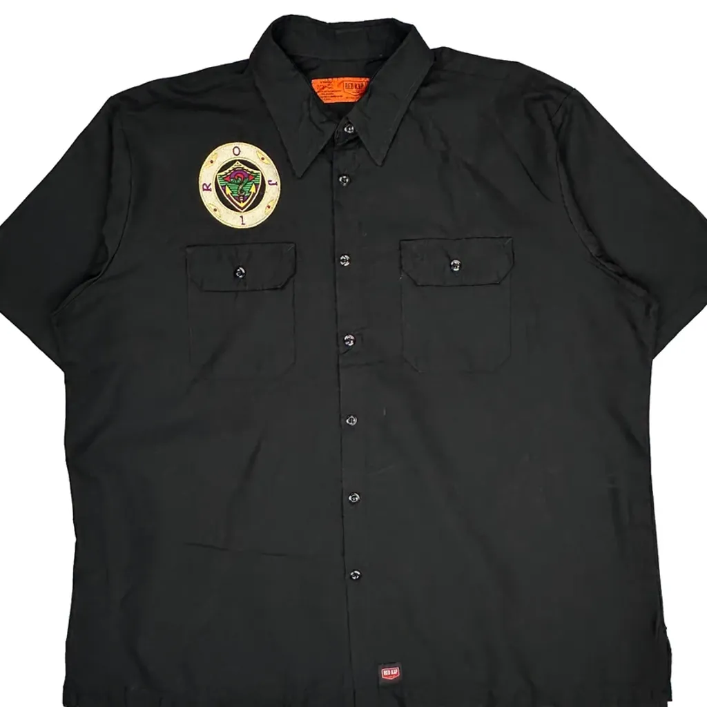 Royal Order Of Jesters Red Kap Work Short Sleeve Shirt - XL Black Polyester Blend - Image 5