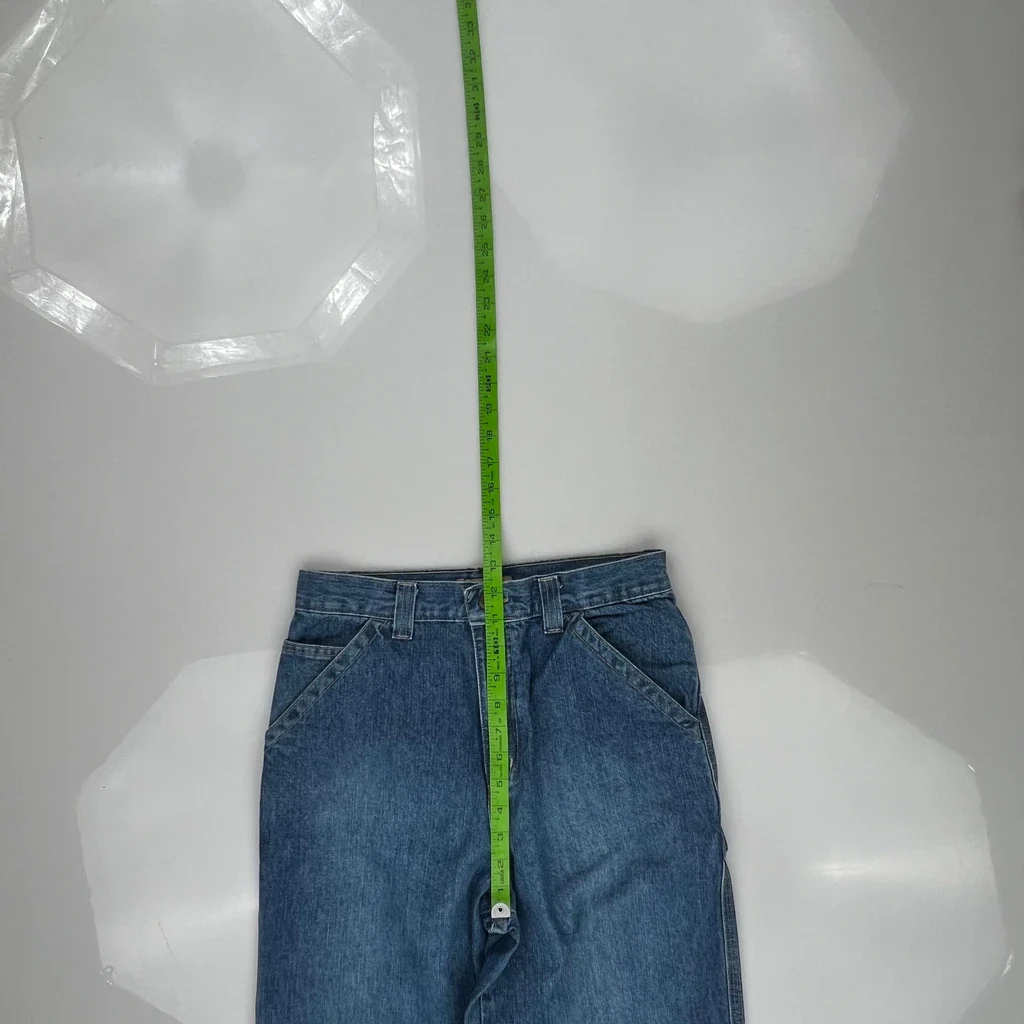 Ruff Hewn Carpenter Pants - 28W 30L Blue Cotton - Image 4
