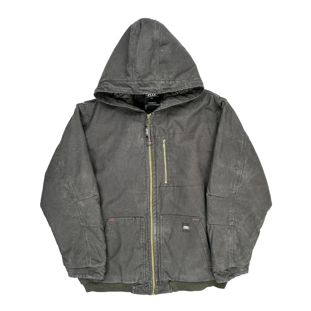 Rugged Wear Workwear Jacket - 2XL Black Cotton