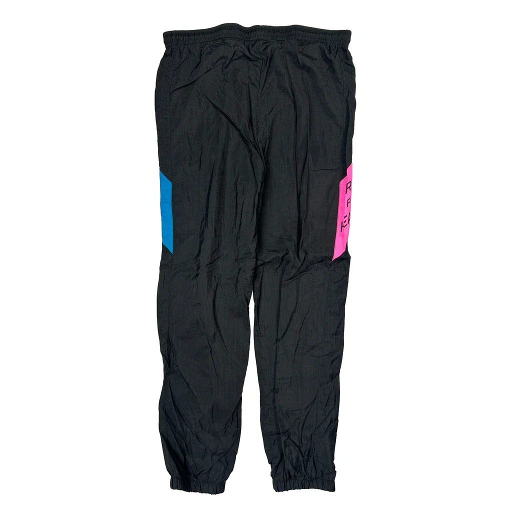 Run For Health Unbranded Graphic Track Pants - Large Black Polyamide - Image 2