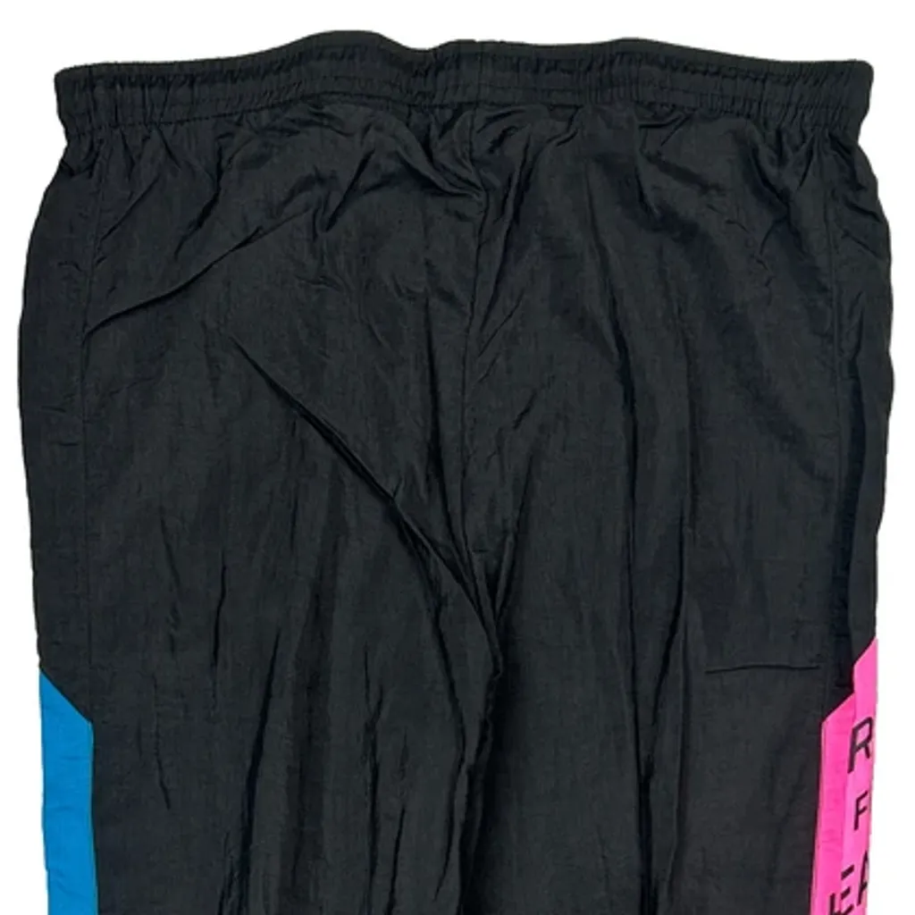 Run For Health Unbranded Graphic Track Pants - Large Black Polyamide - Image 6