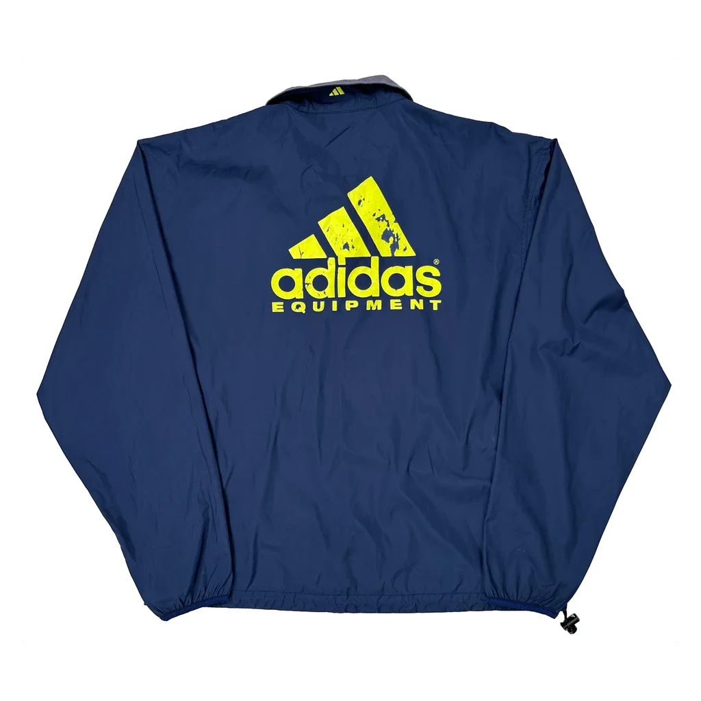 Running Room Adidas Equipment Windbreaker - Large Blue Polyester - Image 2