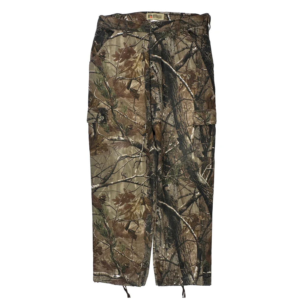 Russell Athletic Camo Cargo Pants - 34W 31L Camo Cotton Blend - Image 2