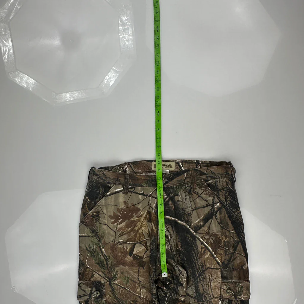 Russell Athletic Camo Cargo Pants - 34W 31L Camo Cotton Blend - Image 4