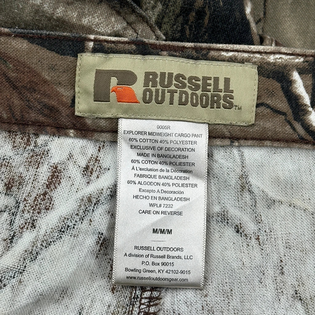 Russell Athletic Camo Cargo Pants - 34W 31L Camo Cotton Blend - Image 6
