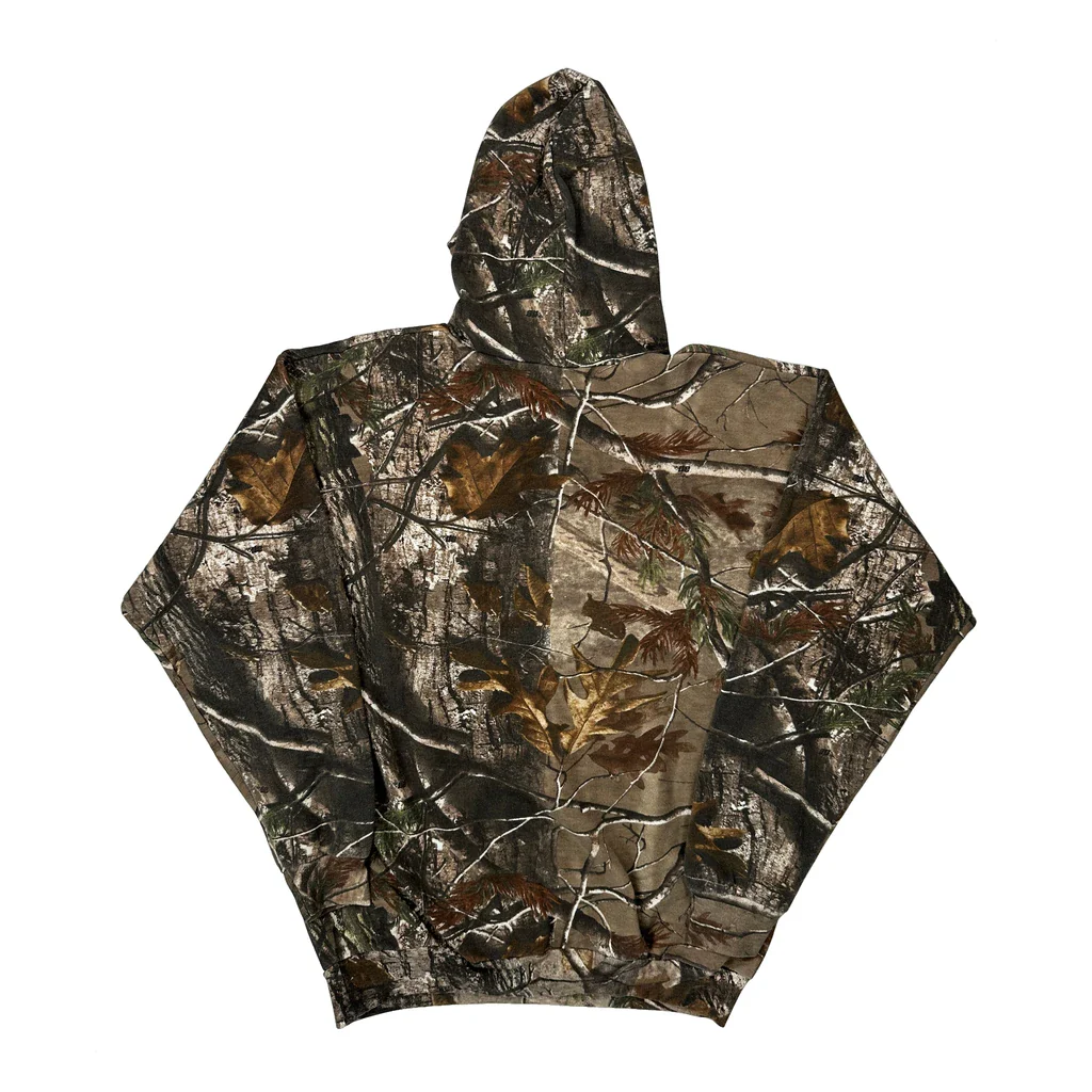 Russell Athletic Camo Hoodie - Large Camo Cotton Blend - Image 2