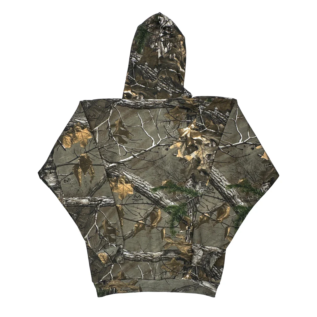 Russell Athletic Camo Hoodie - Large Camo Cotton Blend - Image 2
