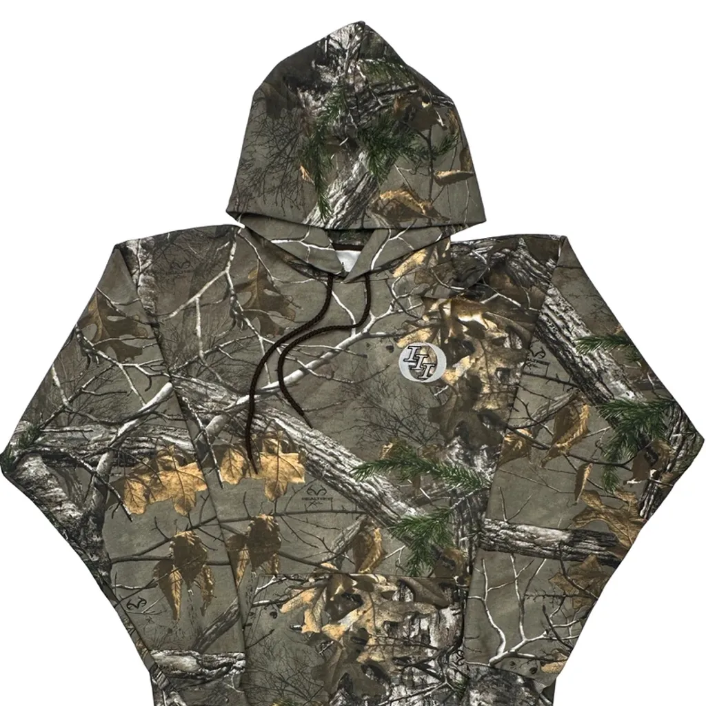 Russell Athletic Camo Hoodie - Large Camo Cotton Blend - Image 5