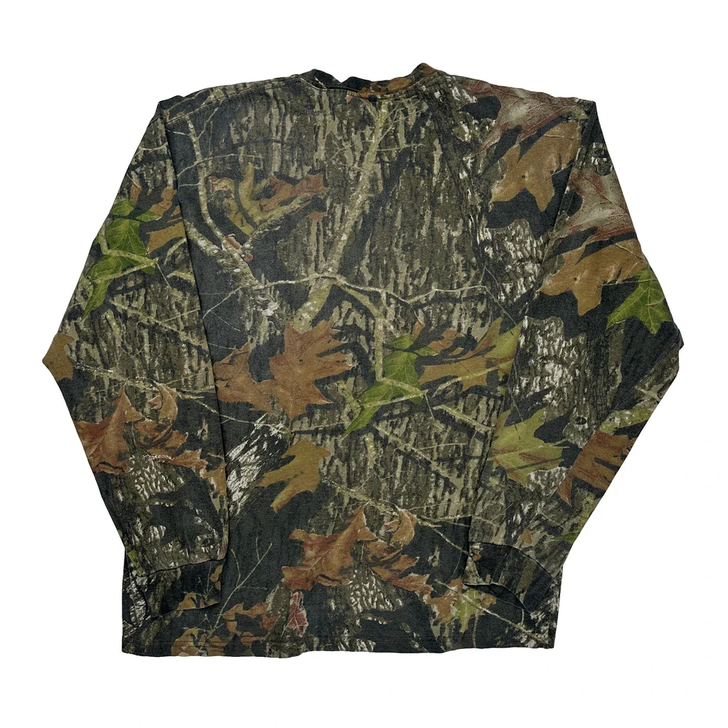 Russell Athletic Camo Long Sleeve T-Shirt - XL Camo Cotton - Image 2