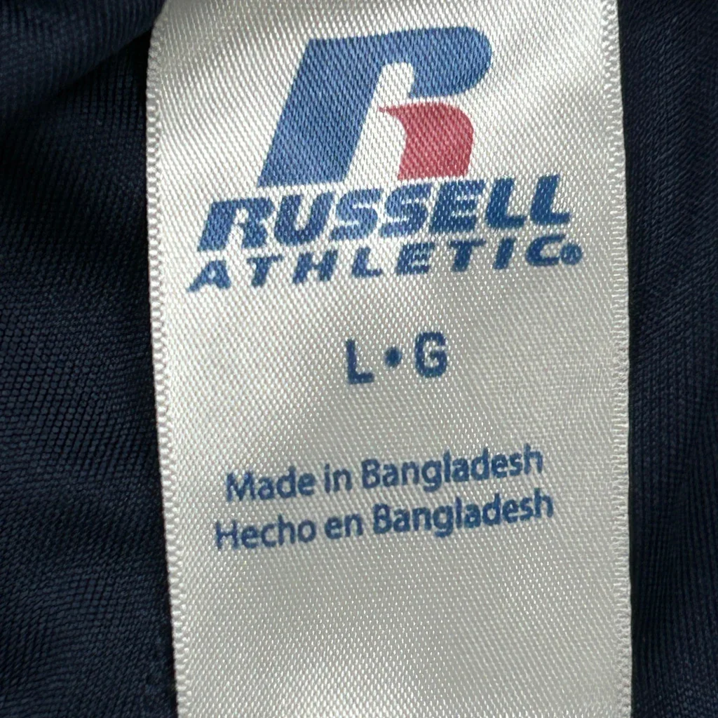 Russell Athletic Sport Shorts - Large Navy Polyester - Image 3
