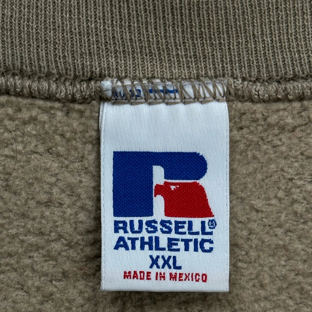 Russell Athletic Sweatshirt - 2XL Beige Cotton - Image 3