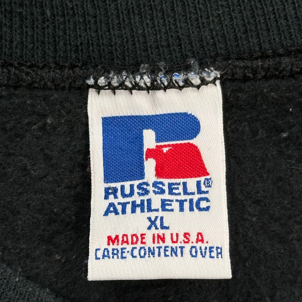 Russell Athletic Sweatshirt - XL Black Cotton - Image 3