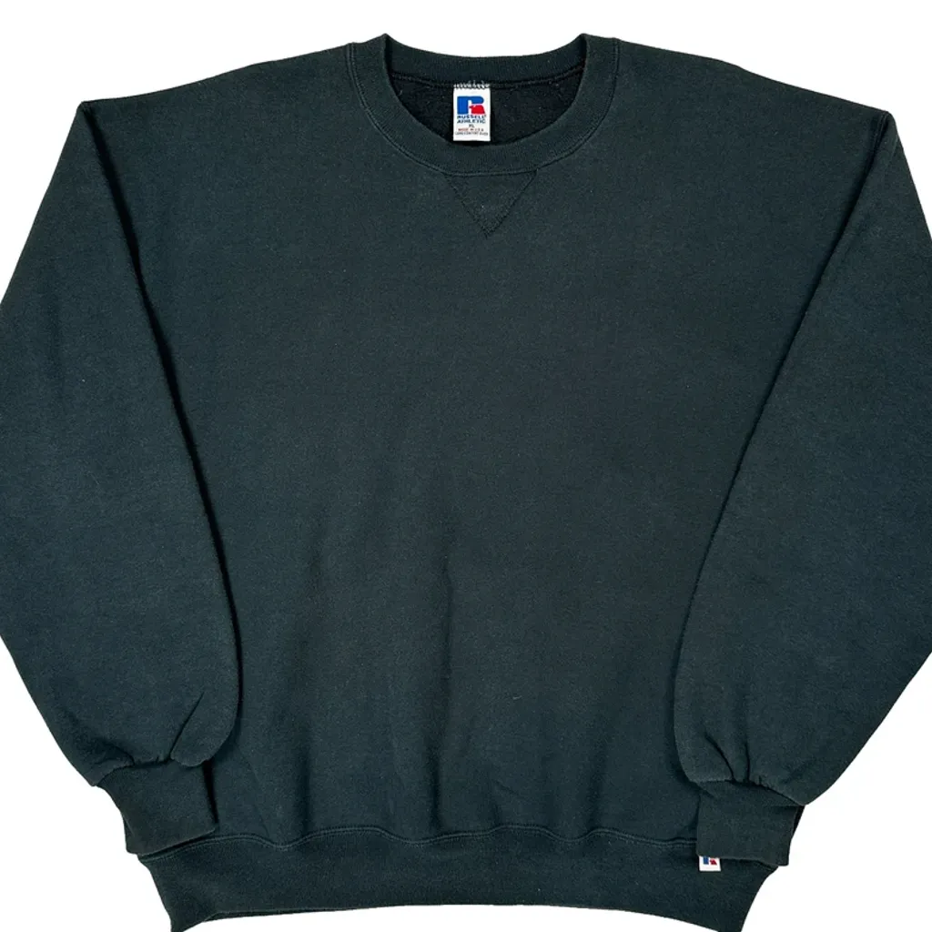 Russell Athletic Sweatshirt - XL Black Cotton - Image 5