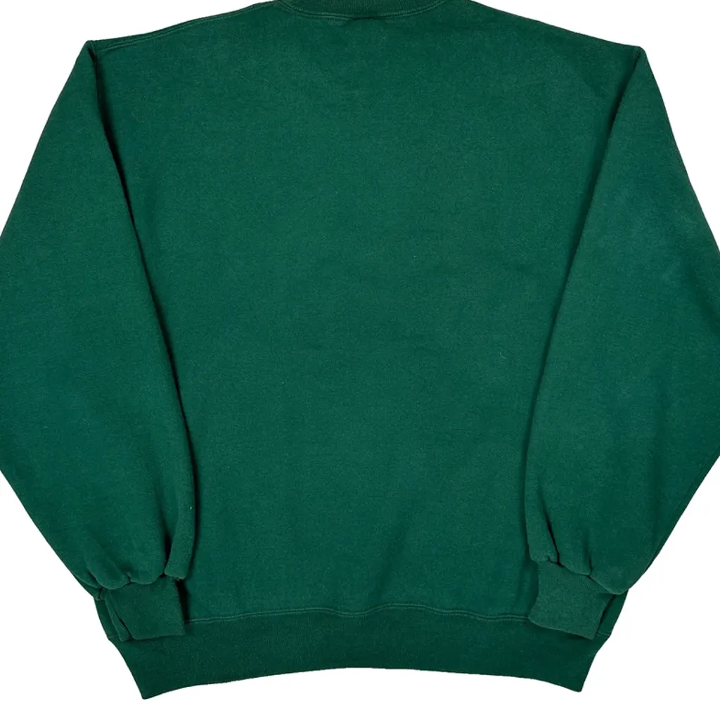 Russell Athletic Sweatshirt - Large Green Cotton - Image 6