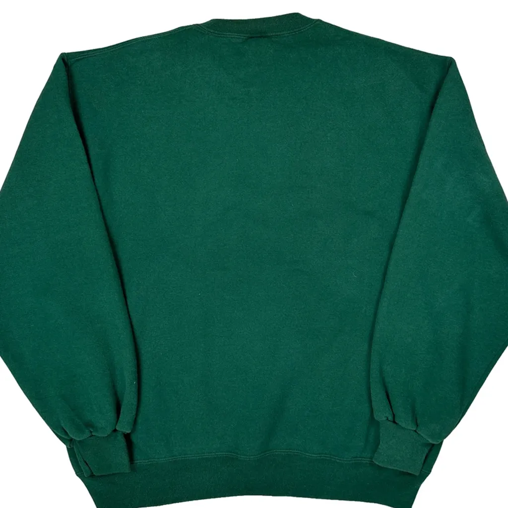 Russell Athletic Sweatshirt - Large Green Cotton - Image 7