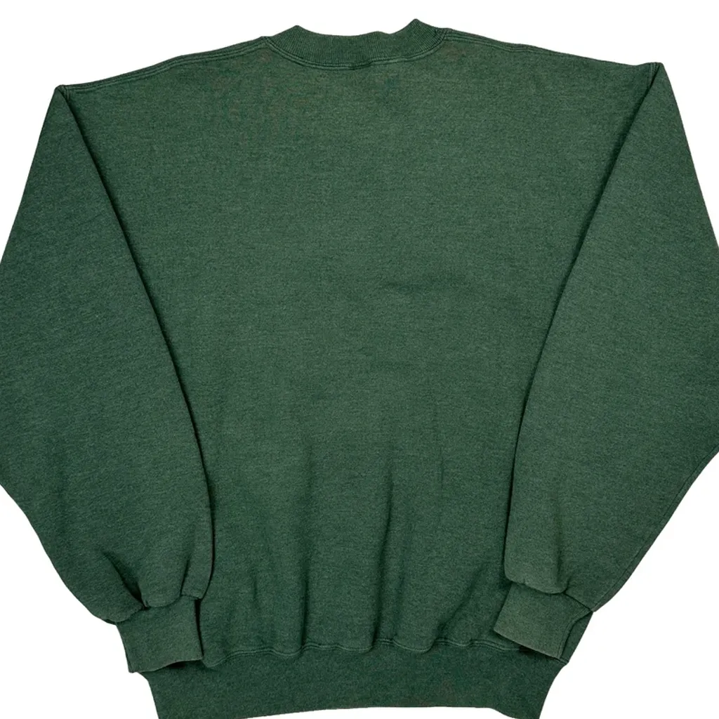 Russell Athletic Sweatshirt - Large Green Cotton Blend - Image 6