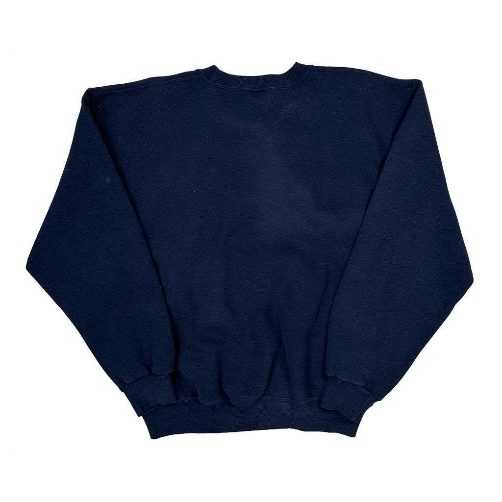 Russell Athletic College Sweatshirt - Medium Navy Cotton - Image 2