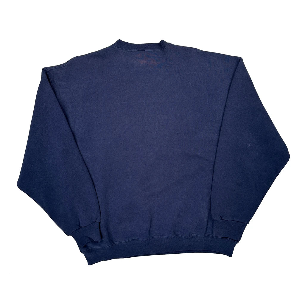 Russell Athletic Sweatshirt - XL Navy Cotton - Image 2