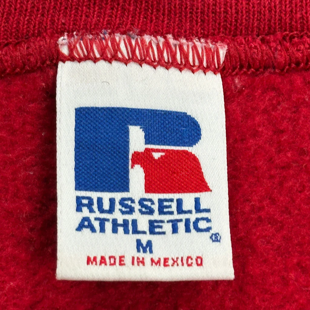 Russell Athletic Sweatshirt - Medium Red Cotton - Image 3
