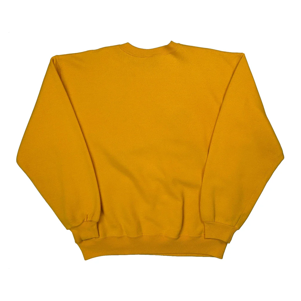Russell Athletic Sweatshirt - Large Yellow Cotton - Image 2