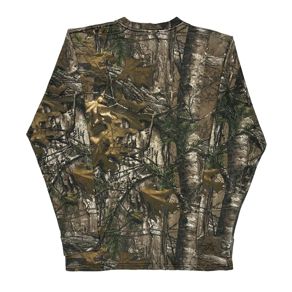 Russell Outdoors Long Sleeve T-Shirt - Medium Camo Cotton - Image 2