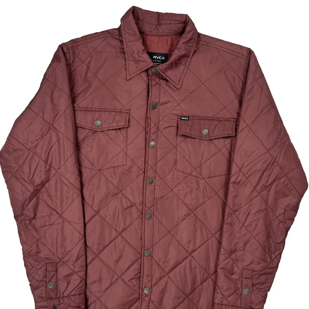 Rvca Jacket - Large Burgundy Polyester - Image 4