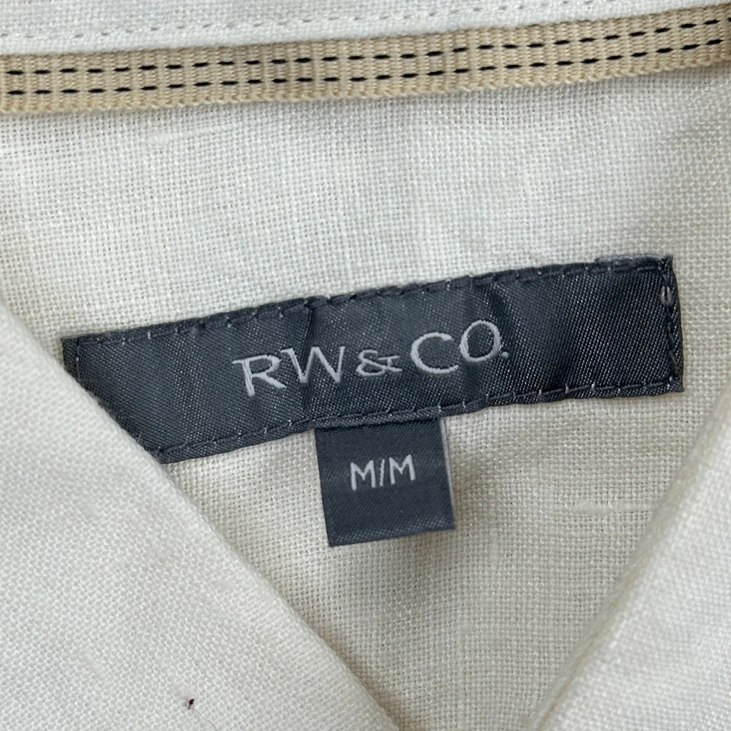 Rw & Co Shirt - Medium Cream Linen - Image 4