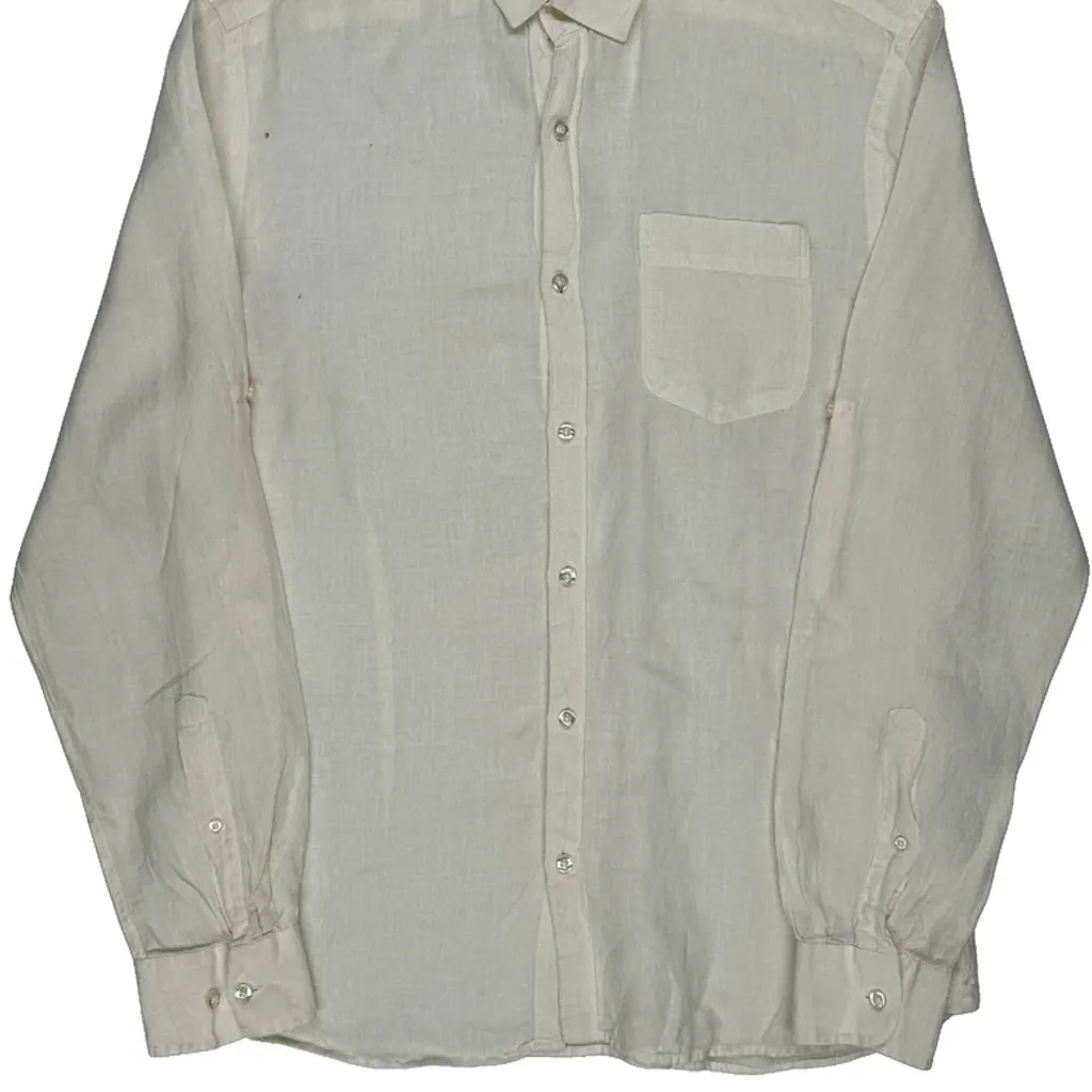 Rw & Co Shirt - Medium Cream Linen - Image 6