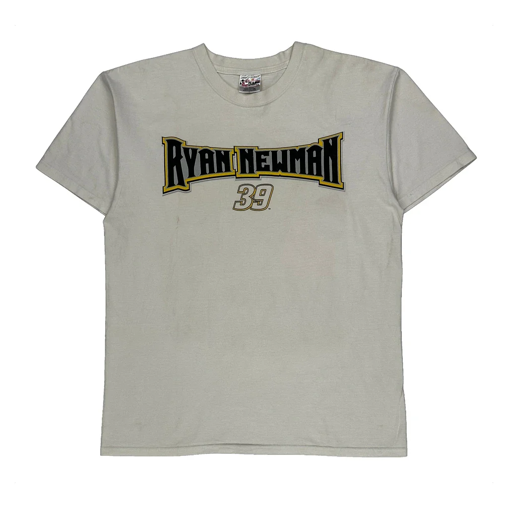 Ryan Newman Chase Authentics Nascar T-Shirt - Large White Cotton