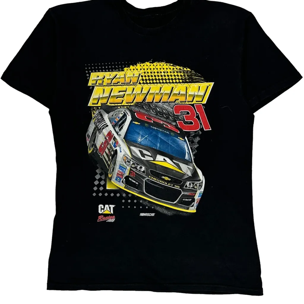 Ryan Newman Nascar T-Shirt - Medium Black Cotton - Image 4