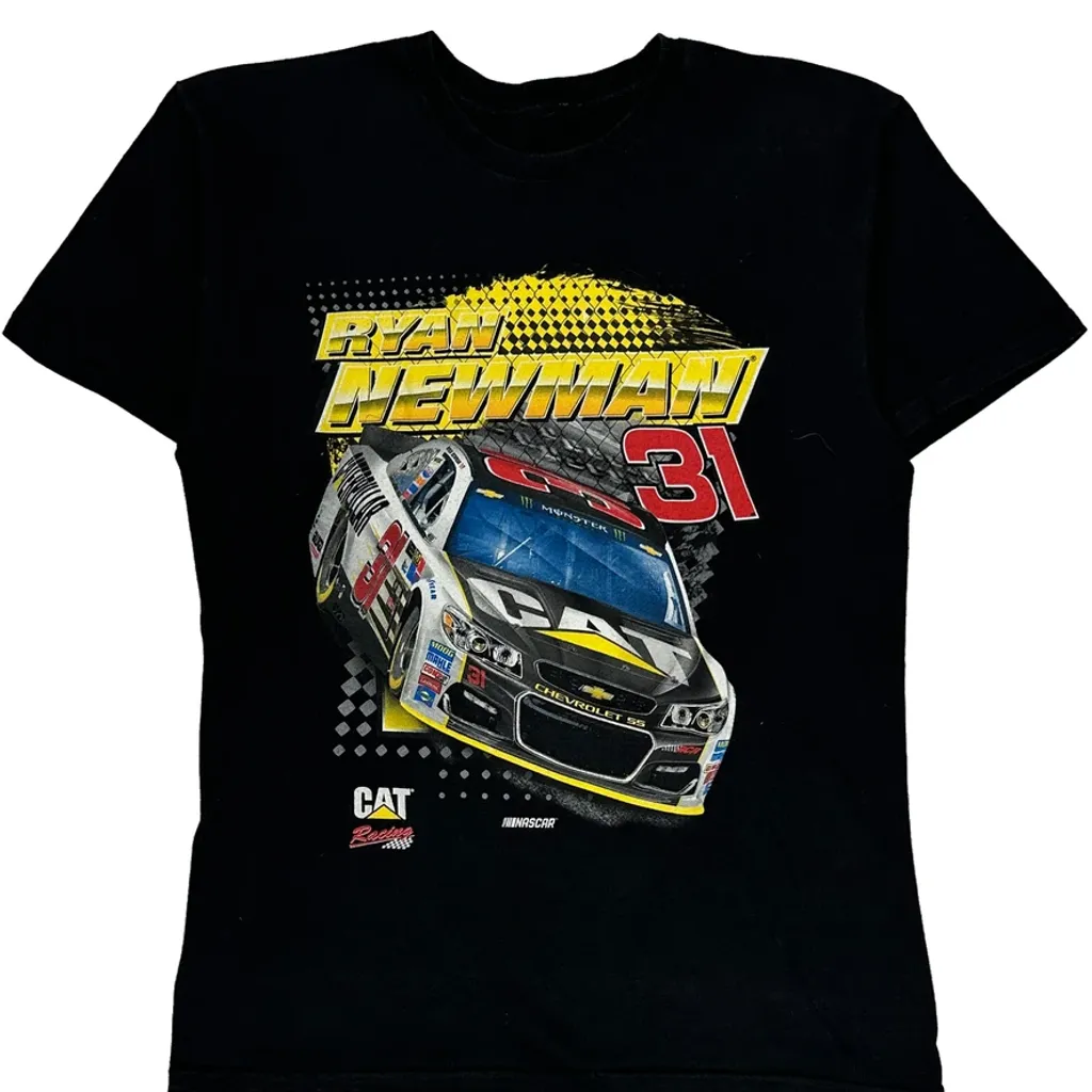 Ryan Newman Nascar T-Shirt - Medium Black Cotton - Image 5