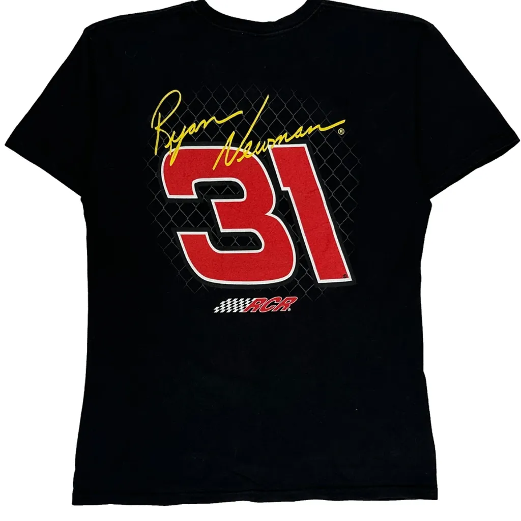 Ryan Newman Nascar T-Shirt - Medium Black Cotton - Image 7