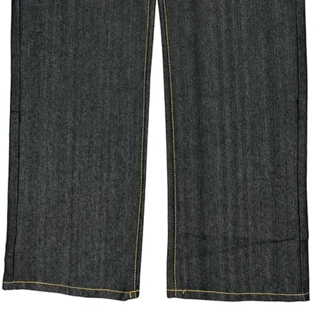 S&P Graphic Loose Straight Jeans - 35W 34L Dark Wash Denim - Image 10