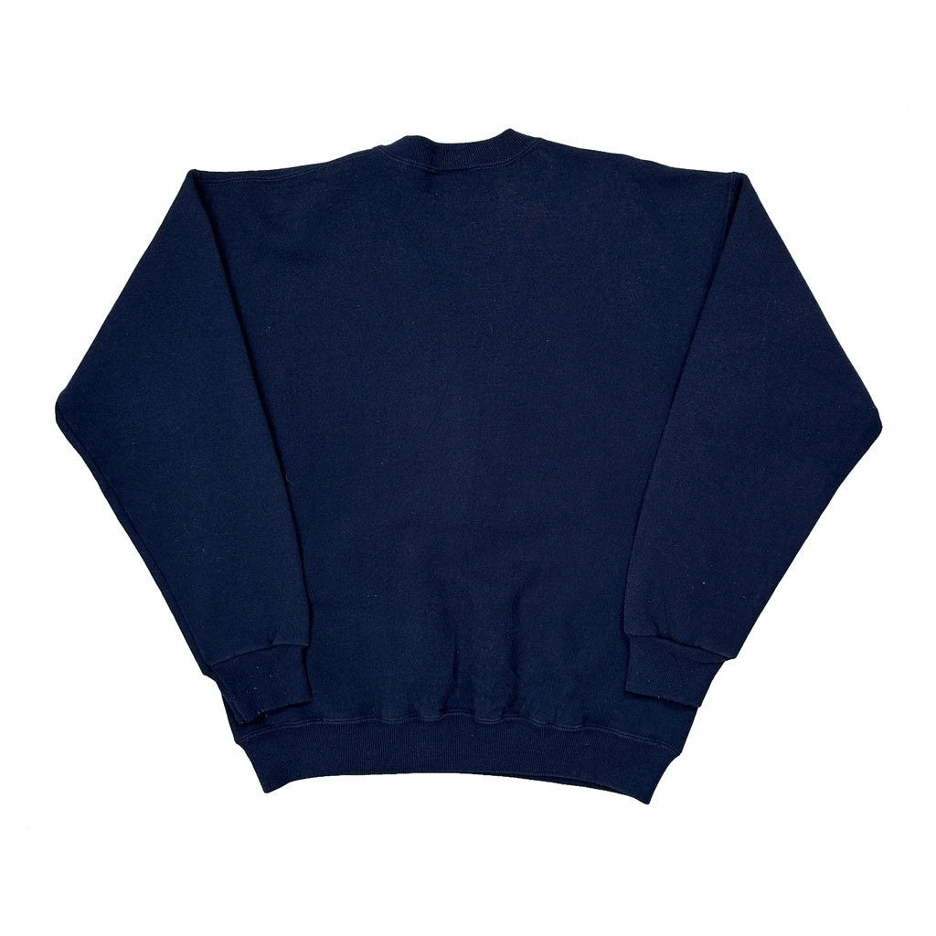 Sacred Heart Moline, Illinois Lee College Sweatshirt - Large Navy Cotton Blend - Image 2