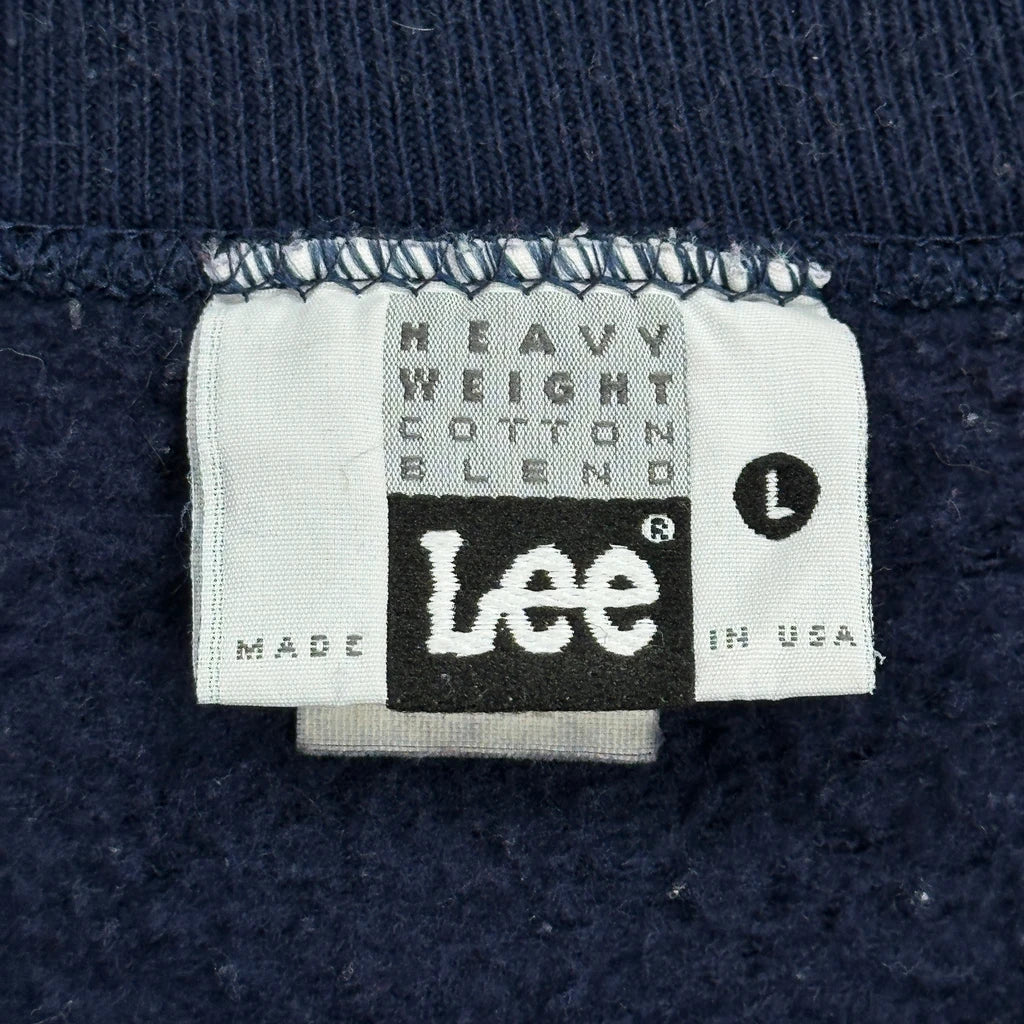 Sacred Heart Moline, Illinois Lee College Sweatshirt - Large Navy Cotton Blend - Image 3