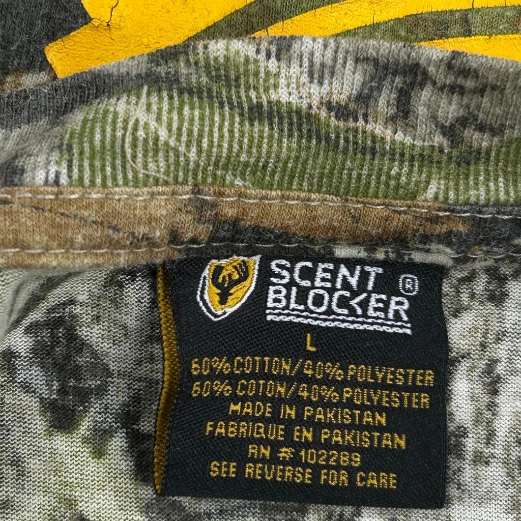 Safety First Scent Blocker T-Shirt - Large Camo Cotton Blend - Image 3