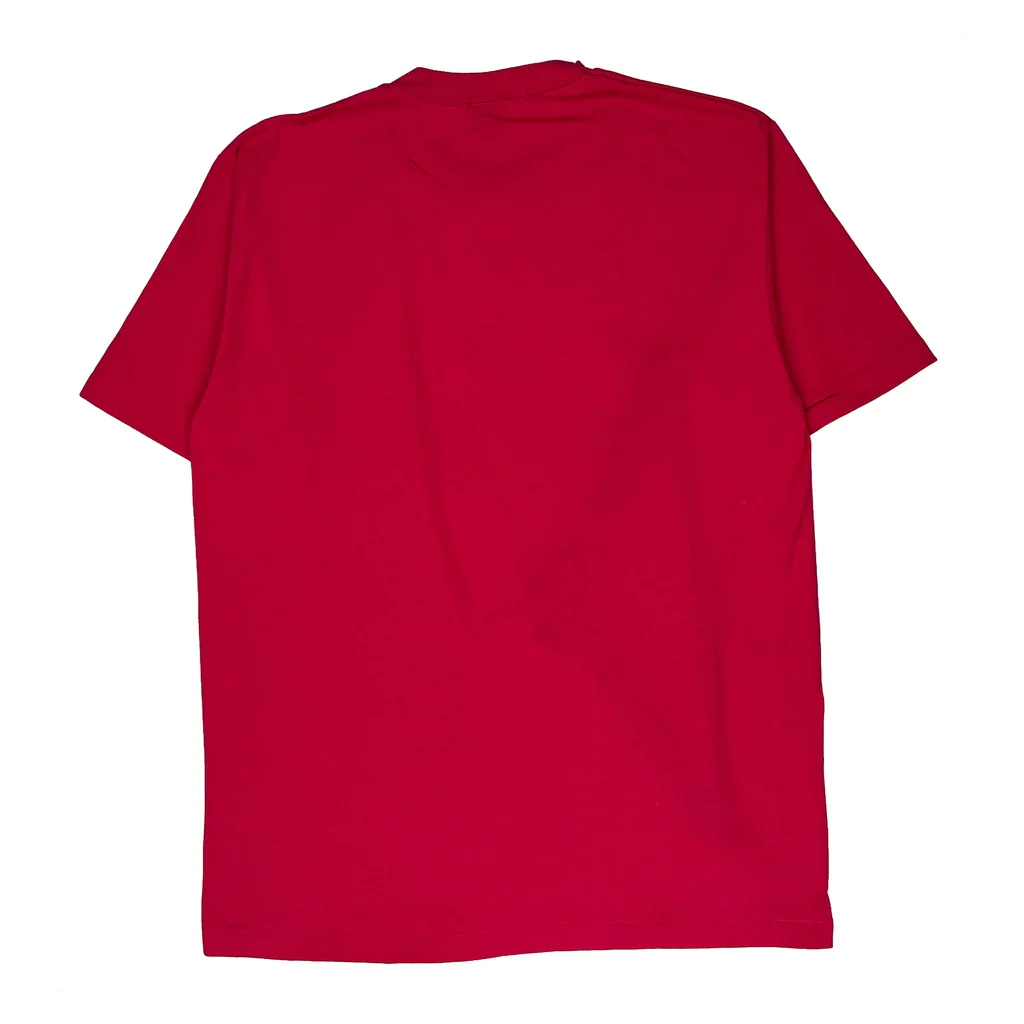 Sailboat Design Jerzees Single Stitch T-Shirt - XL Red Polyester Blend - Image 2