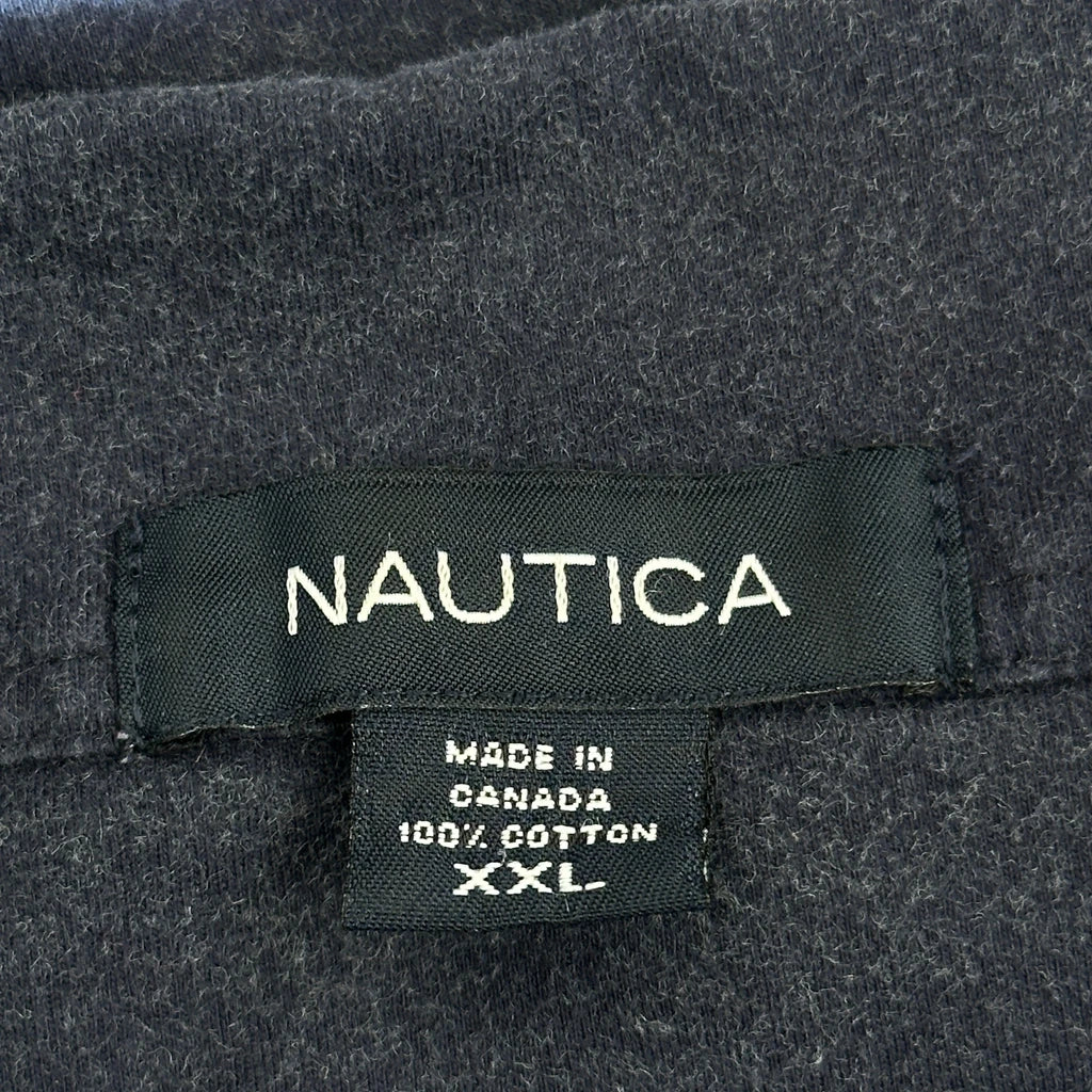 Sailboat Pattern Nautica Graphic Polo Shirt - 2XL Navy Cotton - Image 3