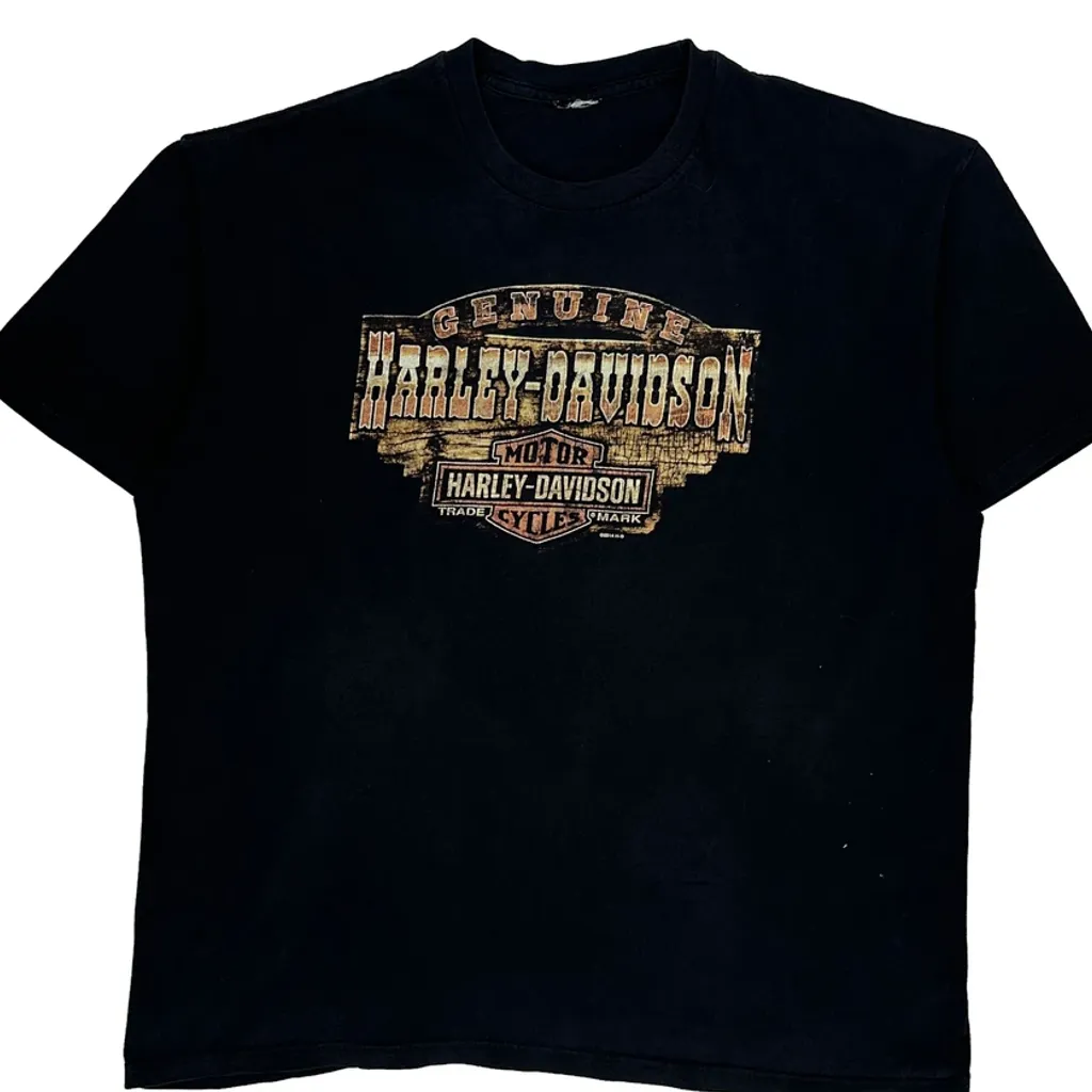 San Antonio Harley Davidson Graphic T-Shirt - Large Black Cotton - Image 4