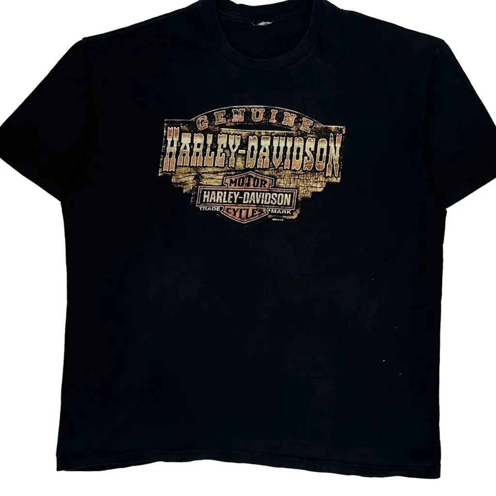 San Antonio Harley Davidson Graphic T-Shirt - Large Black Cotton - Image 5