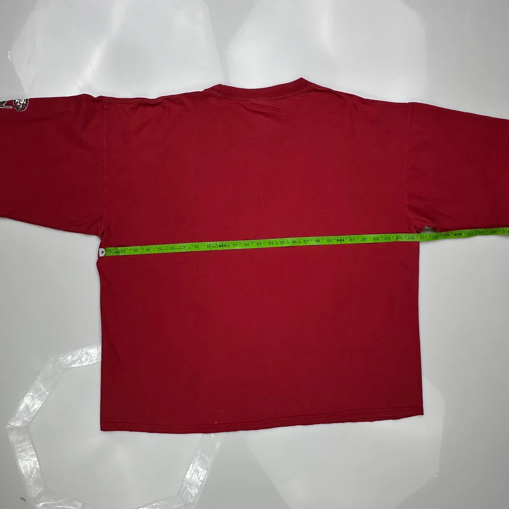 San Francisco 49Ers Nfl Long Sleeve T-Shirt - 2XL Red Cotton - Image 3