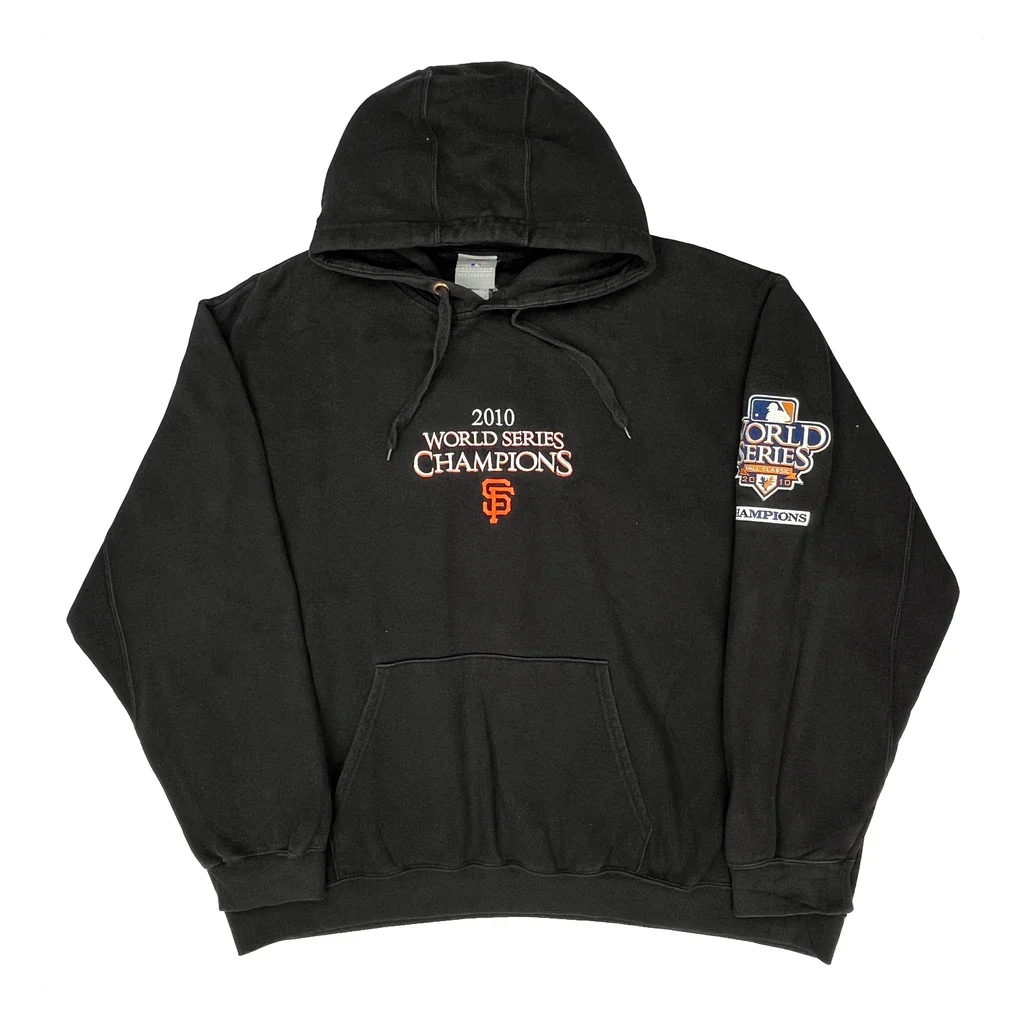 San Francisco Giants Majestic Hoodie - 2XL Black Cotton