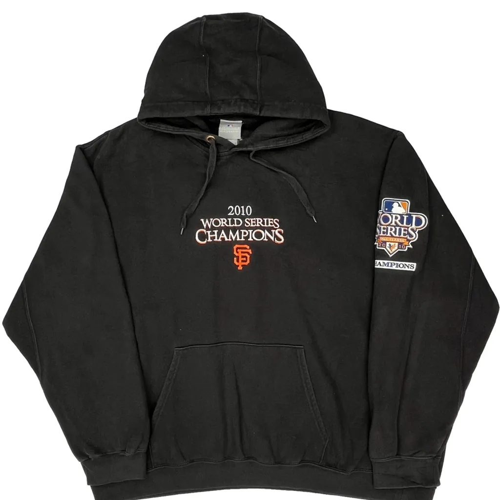 San Francisco Giants Majestic Hoodie - 2XL Black Cotton - Image 4