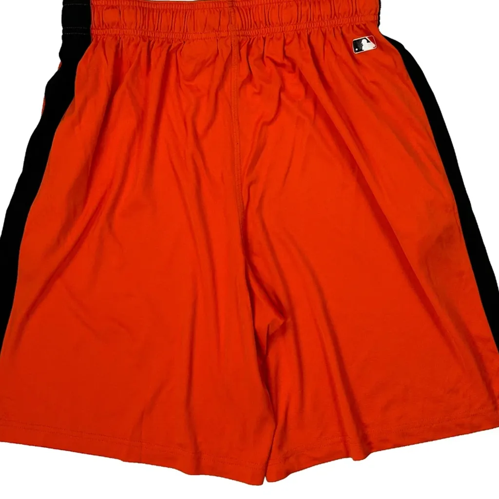 San Francisco Giants Nike Mlb Sport Shorts - Large Orange Polyester - Image 6