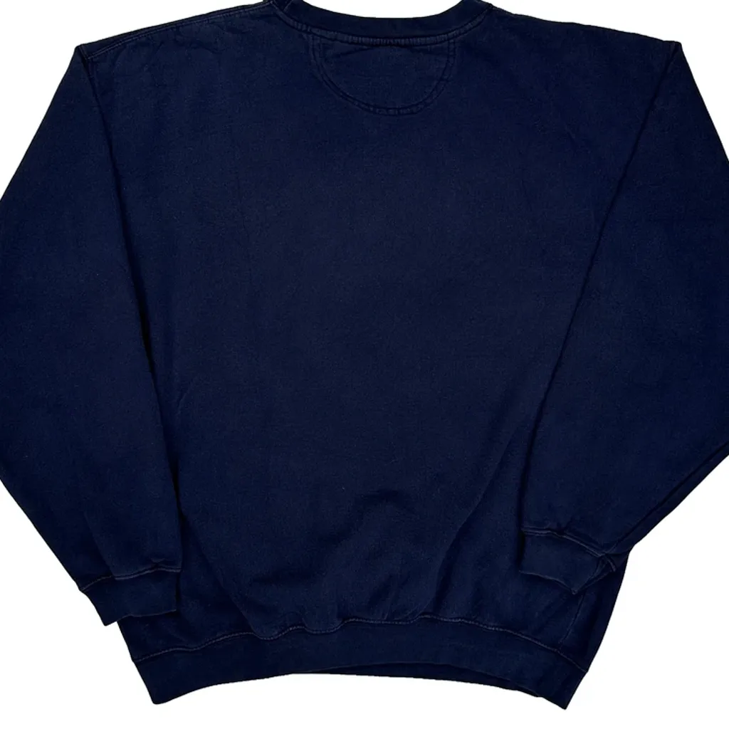 San Francisco Hard Rock Cafe Graphic Sweatshirt - Large Navy Cotton Blend - Image 7