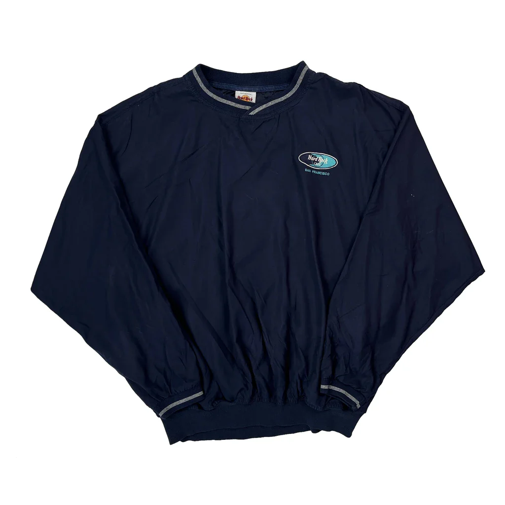 San Francisco Hard Rock Cafe Windbreaker - 2XL Navy Polyester