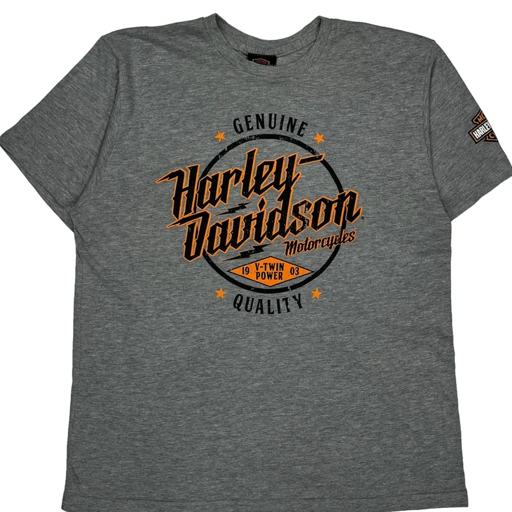 San Marcos, Ca Harley Davidson T-Shirt - Medium Grey Cotton - Image 5