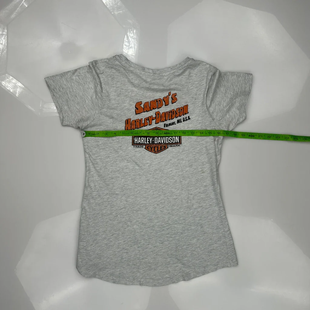Sandy'S Harley-Davidson Harley Davidson Graphic T-Shirt - Small Grey Cotton - Image 3