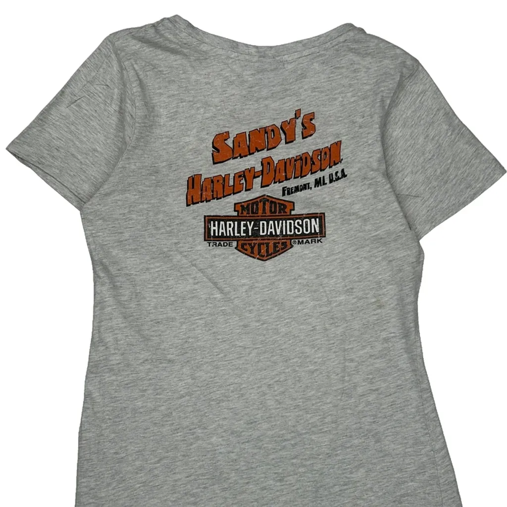 Sandy'S Harley-Davidson Harley Davidson Graphic T-Shirt - Small Grey Cotton - Image 8